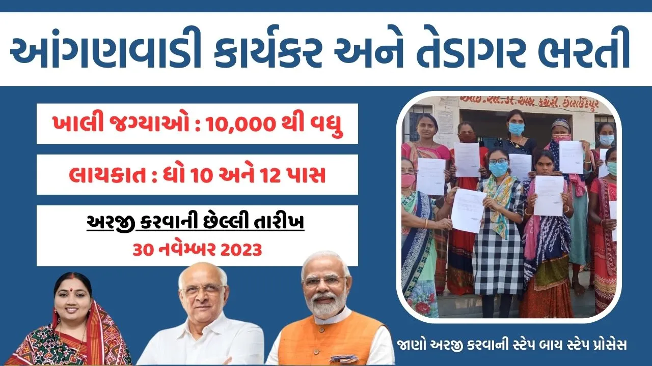 આંગણવાડી કાર્યકર અને તેડાગર ભરતી 2023